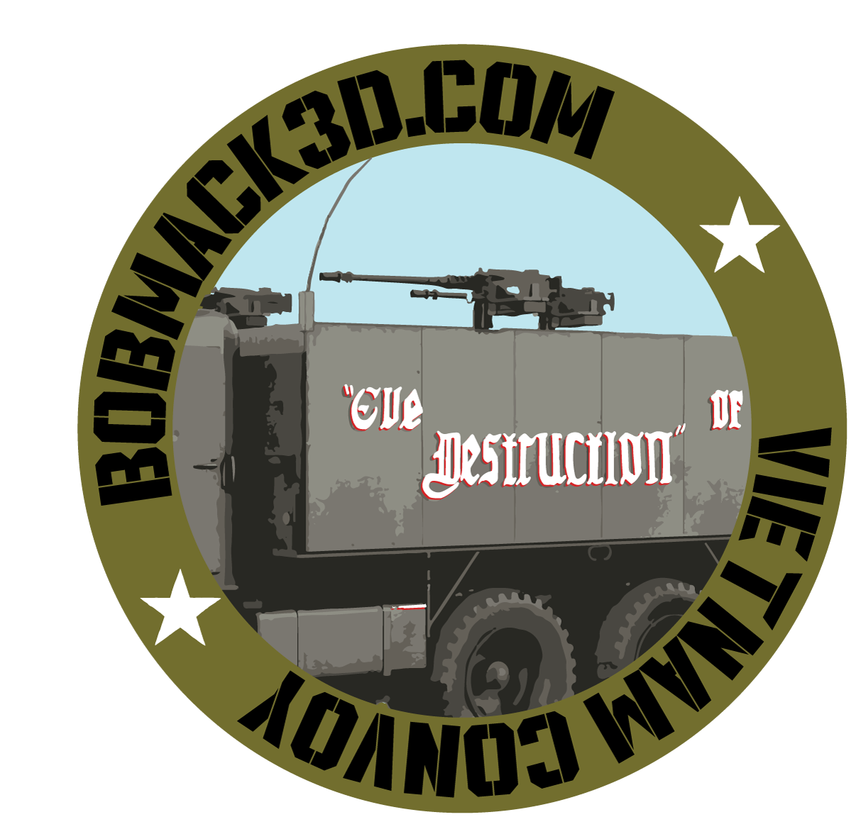 Vietnam Convoy Sticker